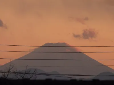 今日の風景/夕暮れの富士山 〜2025年12月5日〜