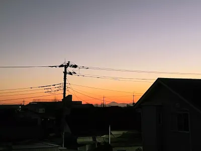 今日の風景/グラデーションの夕焼け 〜2025年12月7日〜