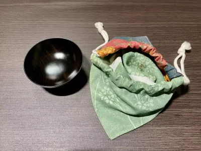 今日のてわすら/盃用のきんちゃく袋 〜2026年4月11日〜